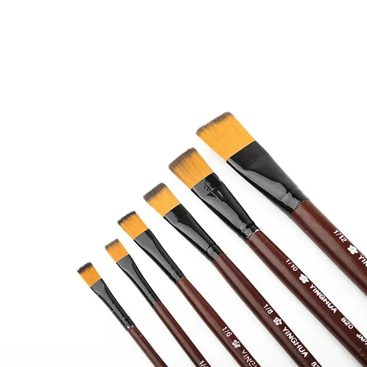 1 Set/6 Pcs Watercolor Set Painting Supplies Drop Shipping Artists Brushes Nylon Acrylic Oil Paint Brushes For Artist Supplies
