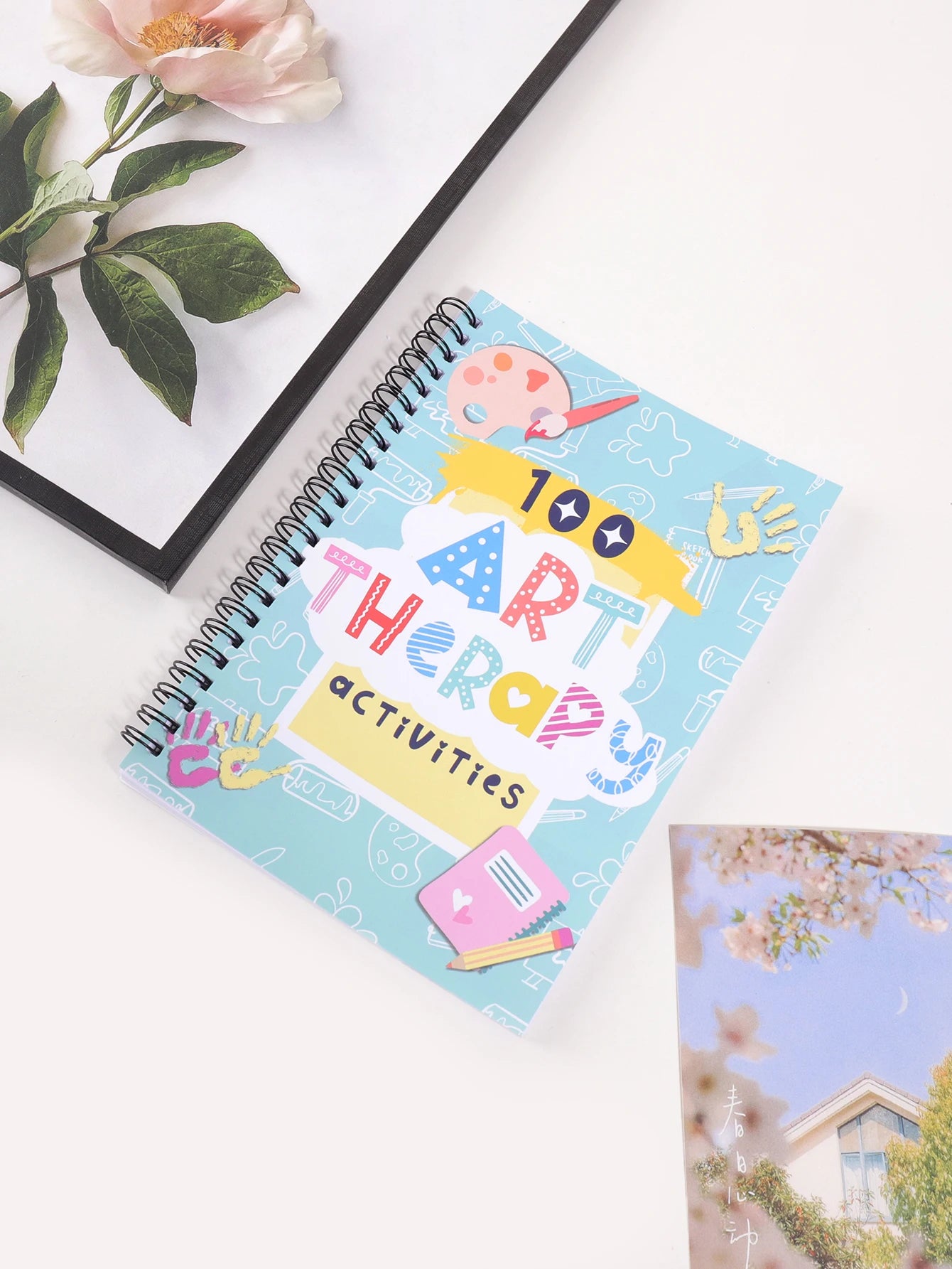 1 Fine Art Drawing Patterns Notebook for Art Classes Watercolour Pencil Colouring Booklet,  Fashion School Supplies