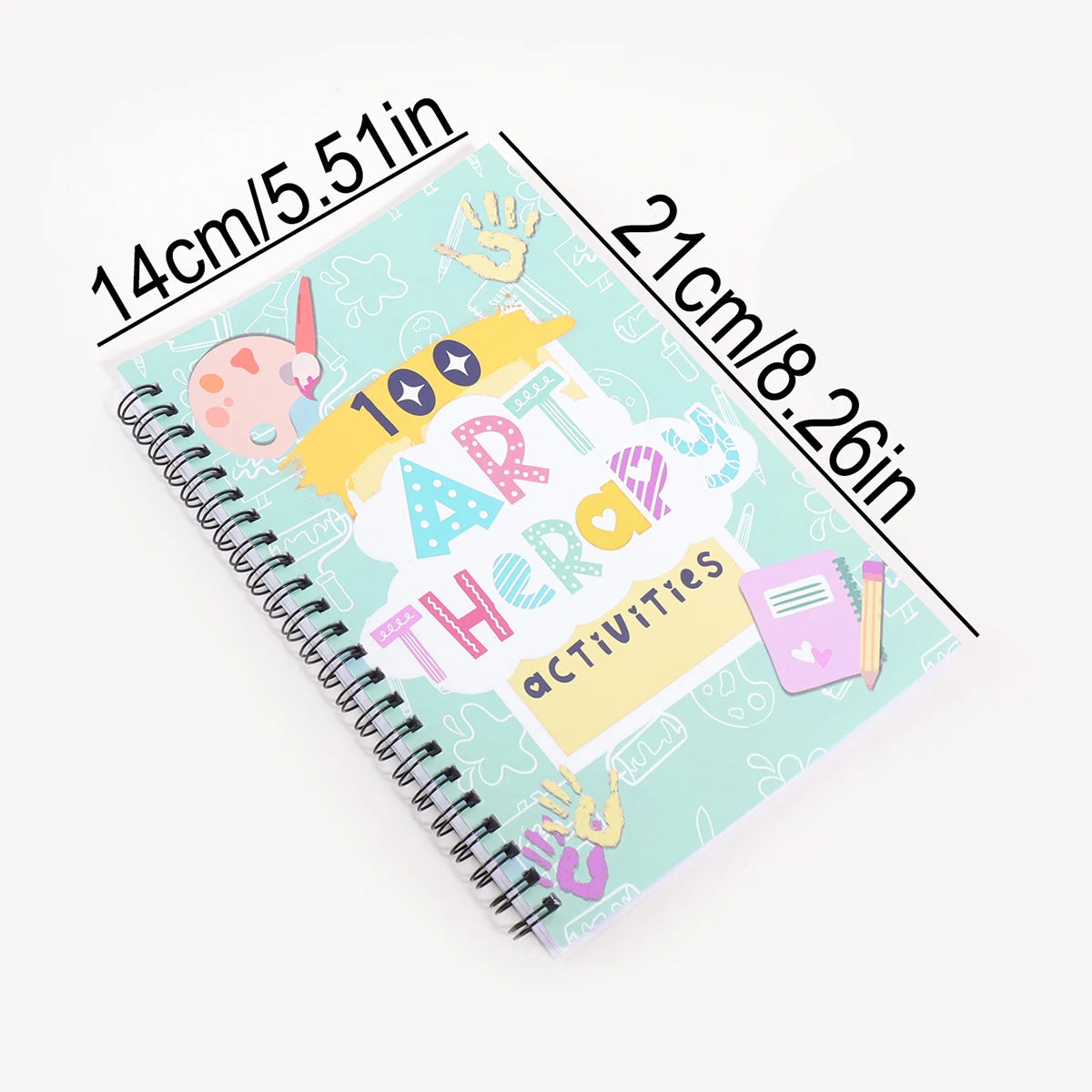 1 Fine Art Drawing Patterns Notebook for Art Classes Watercolour Pencil Colouring Booklet,  Fashion School Supplies