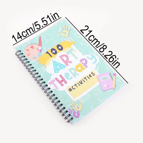 1 Fine Art Drawing Patterns Notebook for Art Classes Watercolour Pencil Colouring Booklet,  Fashion School Supplies