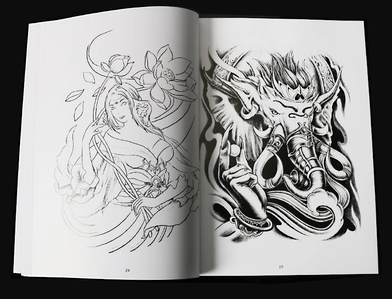 stencil for tattoos Book Body Art tattoo supplies Clear Design Templates Tattoo Patterns BOOK-015 Permanent Makeup Accessories