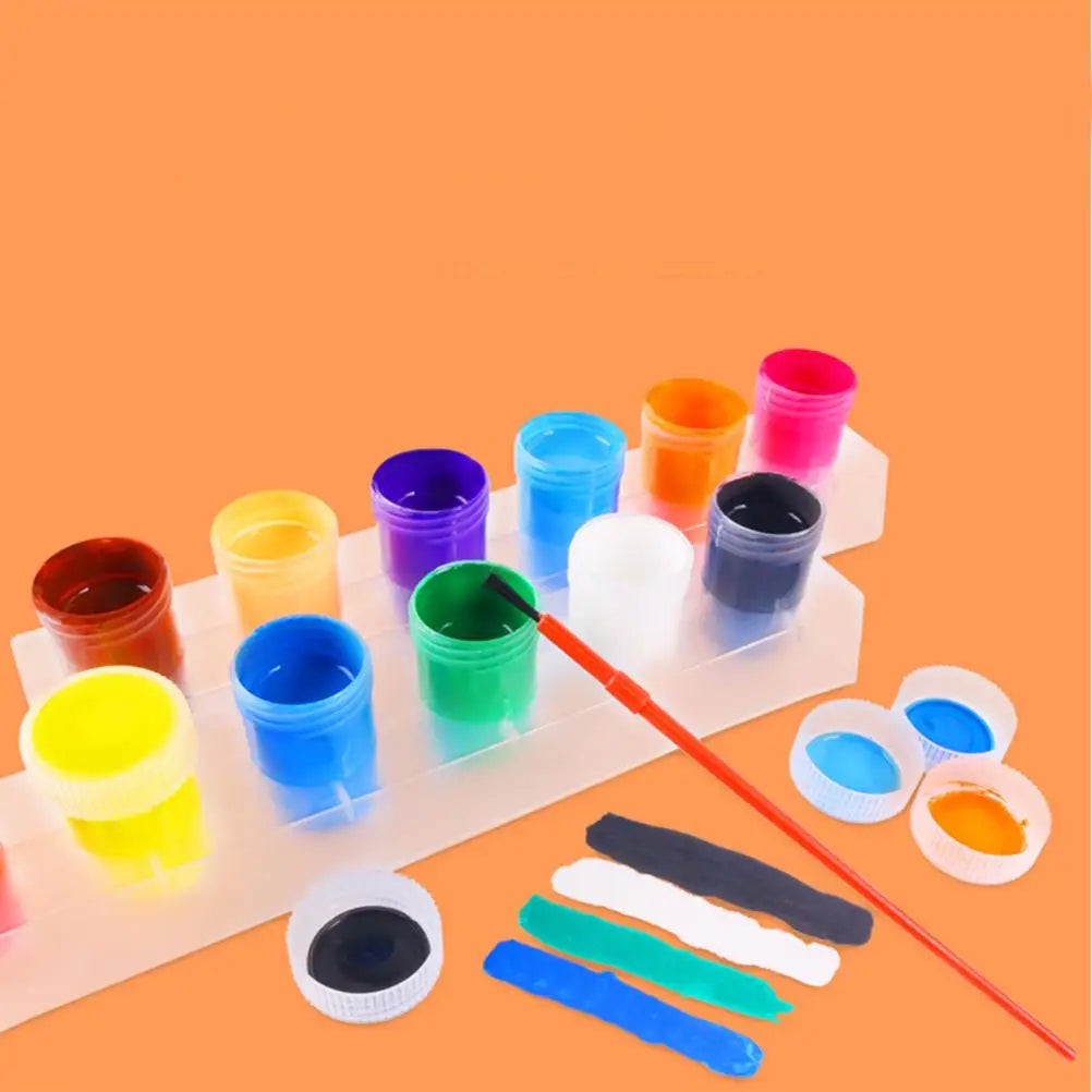 Washable Finger Palm Paint Kids Paiting Graffiti Painting Pigment Kit Various Colors Easy Clean Water Soluble Ink Pads