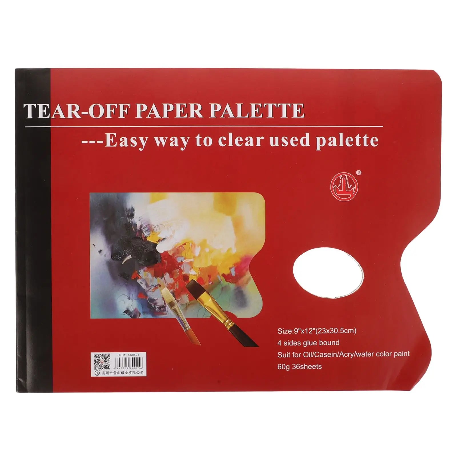 1 Book Paper Paint Color Palettes Painting Pallet Trays Disposable Water Color Pallet Paper Acrylic Oil Painting Art Supplies