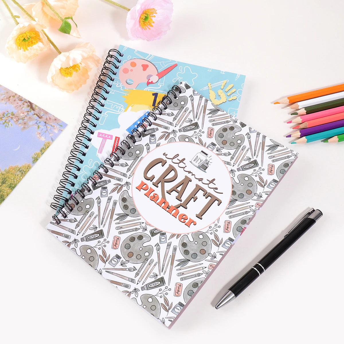 1 Fine Art Drawing Patterns Notebook for Art Classes Watercolour Pencil Colouring Booklet,  Fashion School Supplies