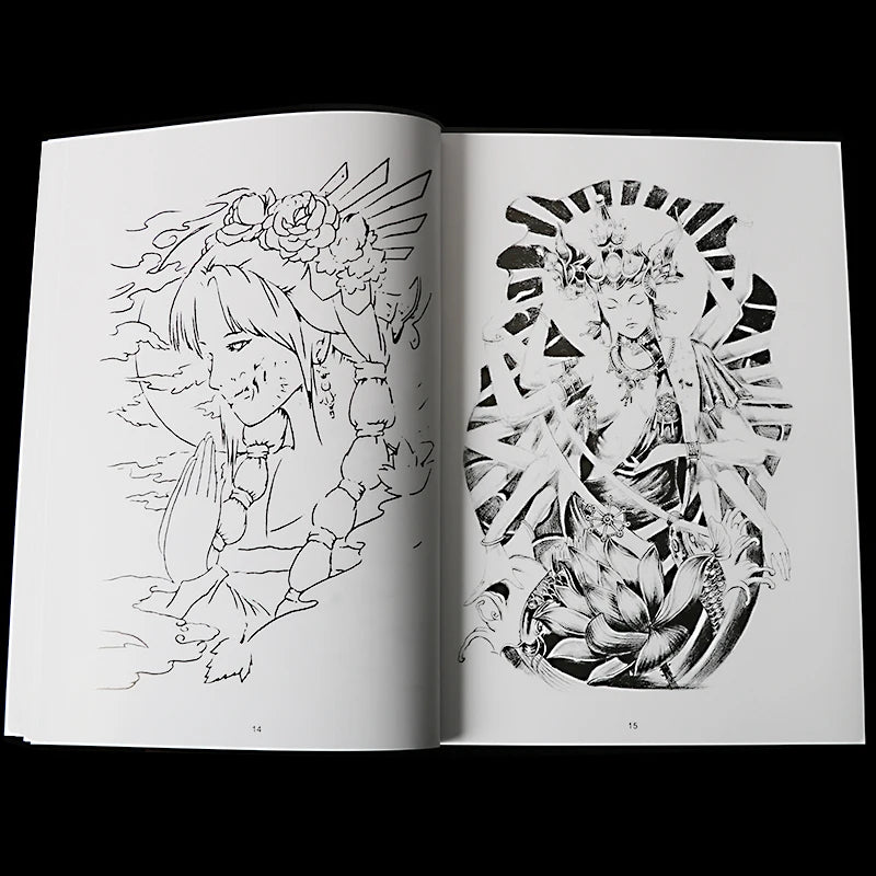 stencil for tattoos Book Body Art tattoo supplies Clear Design Templates Tattoo Patterns BOOK-015 Permanent Makeup Accessories