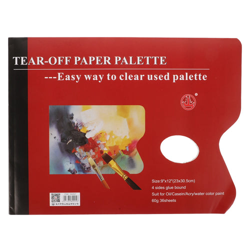 1 Book Paper Paint Color Palettes Painting Pallet Trays Disposable Water Color Pallet Paper Acrylic Oil Painting Art Supplies