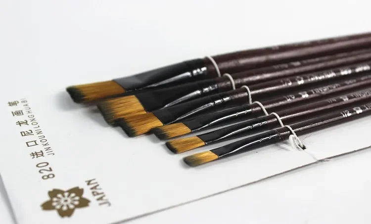 1 Set/6 Pcs Watercolor Set Painting Supplies Drop Shipping Artists Brushes Nylon Acrylic Oil Paint Brushes For Artist Supplies