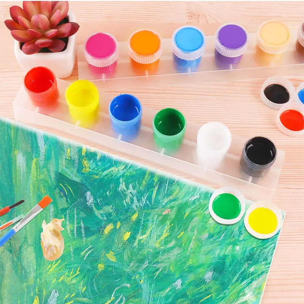 Washable Finger Palm Paint Kids Paiting Graffiti Painting Pigment Kit Various Colors Easy Clean Water Soluble Ink Pads