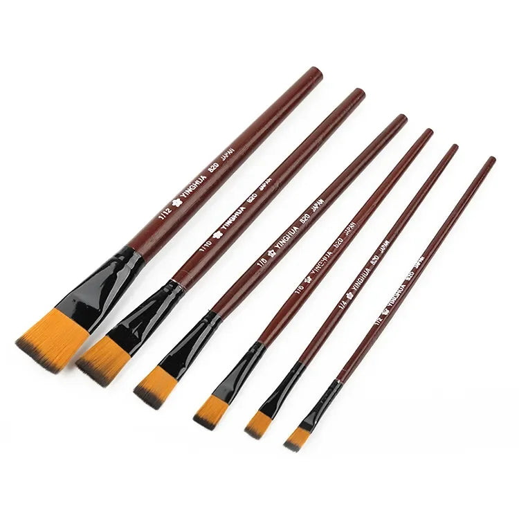 1 Set/6 Pcs Watercolor Set Painting Supplies Drop Shipping Artists Brushes Nylon Acrylic Oil Paint Brushes For Artist Supplies