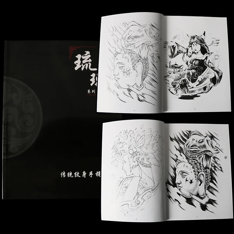 stencil for tattoos Book Body Art tattoo supplies Clear Design Templates Tattoo Patterns BOOK-015 Permanent Makeup Accessories