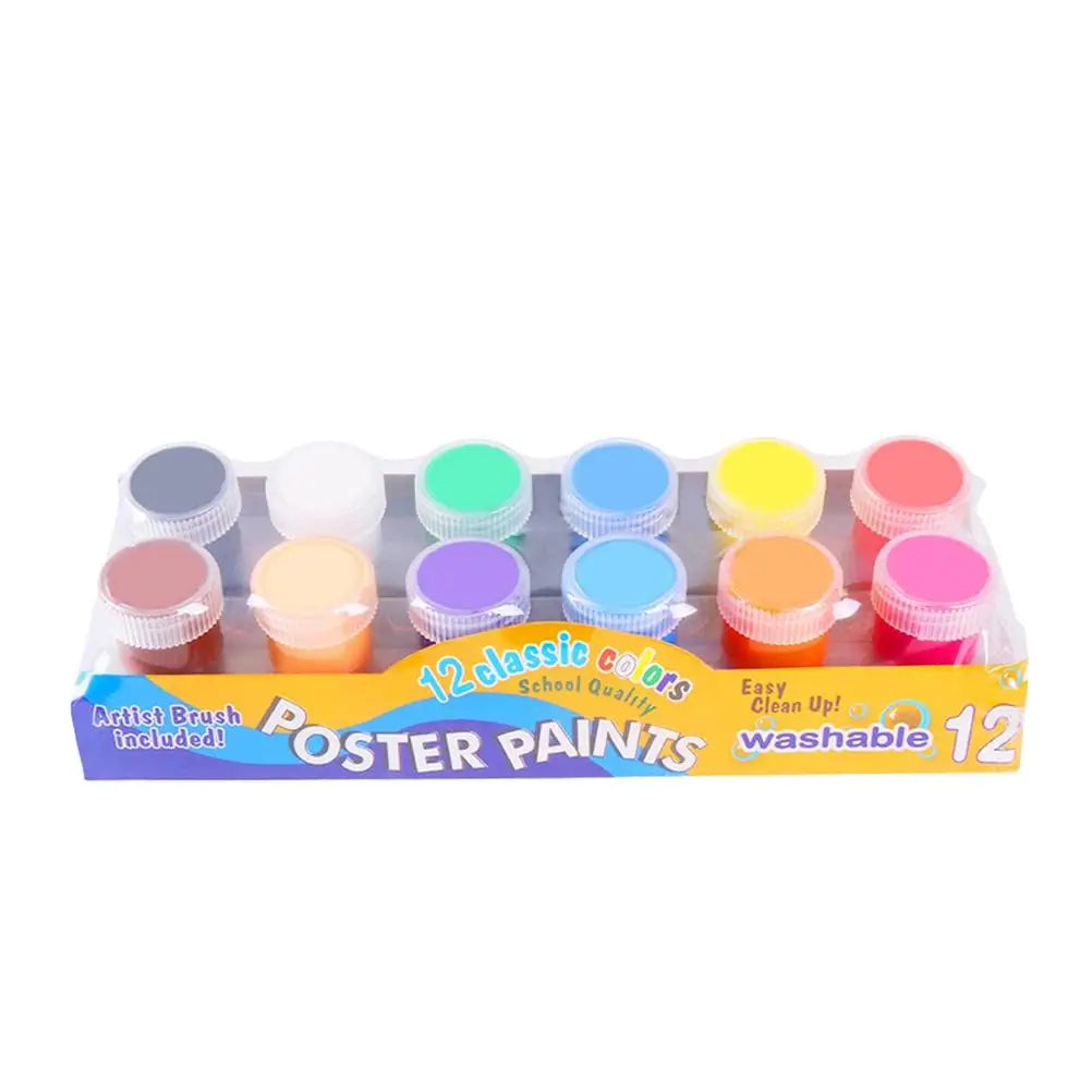 Washable Finger Palm Paint Kids Paiting Graffiti Painting Pigment Kit Various Colors Easy Clean Water Soluble Ink Pads