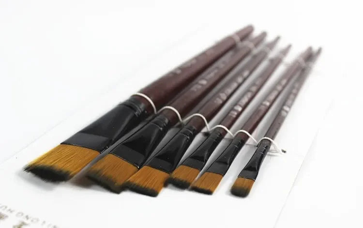 1 Set/6 Pcs Watercolor Set Painting Supplies Drop Shipping Artists Brushes Nylon Acrylic Oil Paint Brushes For Artist Supplies