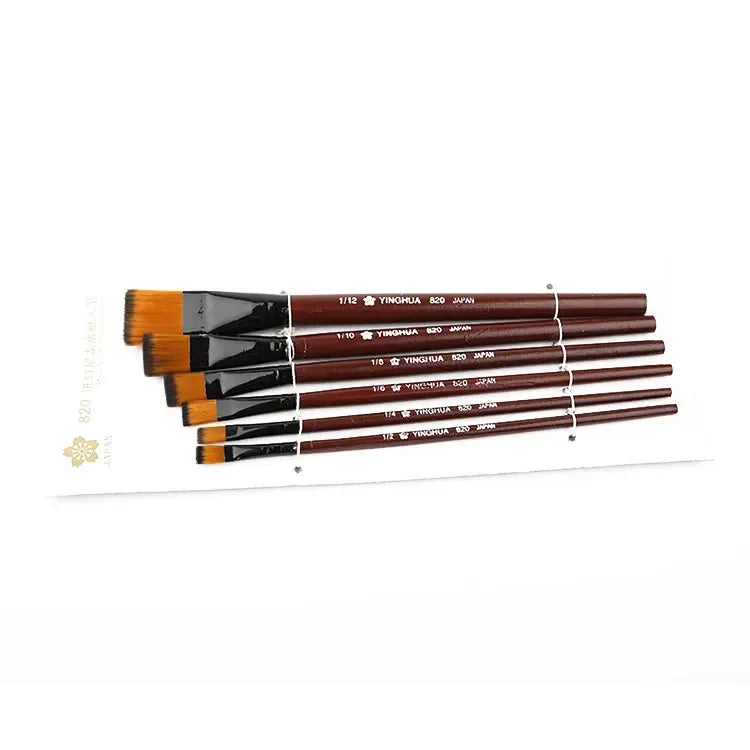 1 Set/6 Pcs Watercolor Set Painting Supplies Drop Shipping Artists Brushes Nylon Acrylic Oil Paint Brushes For Artist Supplies