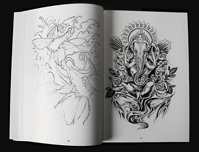 stencil for tattoos Book Body Art tattoo supplies Clear Design Templates Tattoo Patterns BOOK-015 Permanent Makeup Accessories